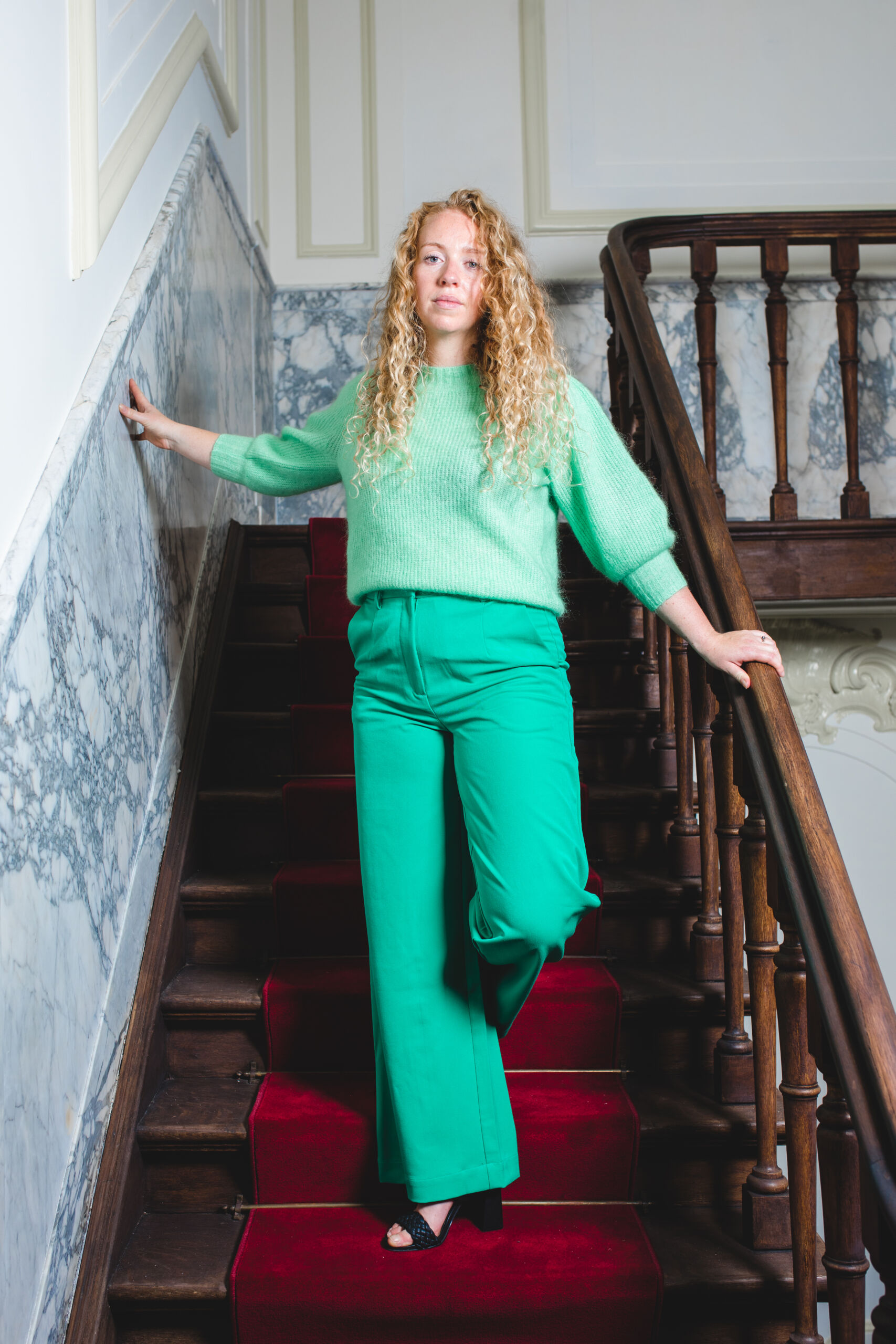 Outfit vrouw groen